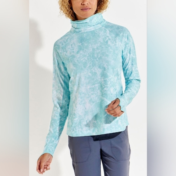 Magellan Academy Blue Surf Women's Pro Fish/Surf/Sail long sleeve gaiter shirt